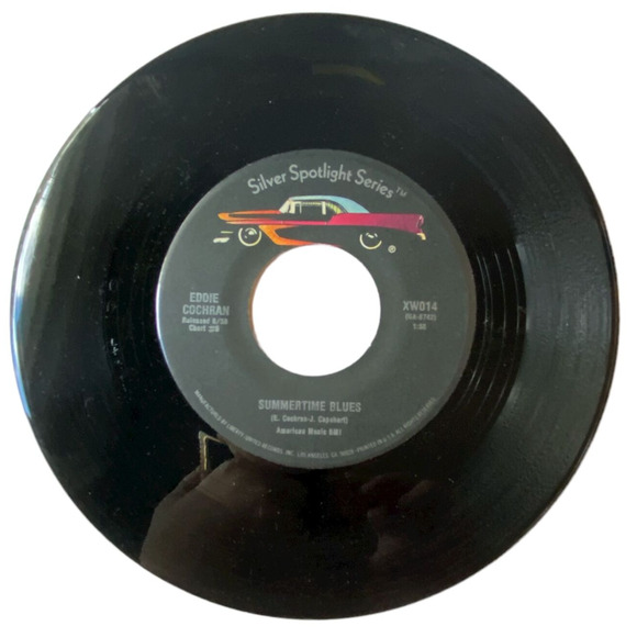 Eddie Cochran Summertime Blues Cut Across Shorty Vinyl 1986 Reissue Capitol - Picture 4 of 8